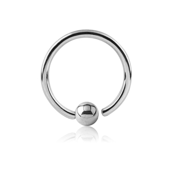 חישוק זהב לבן - 7*1.2 מ"מ