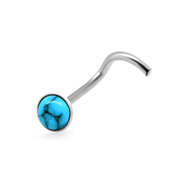 נזם - מכסף אופל כחול