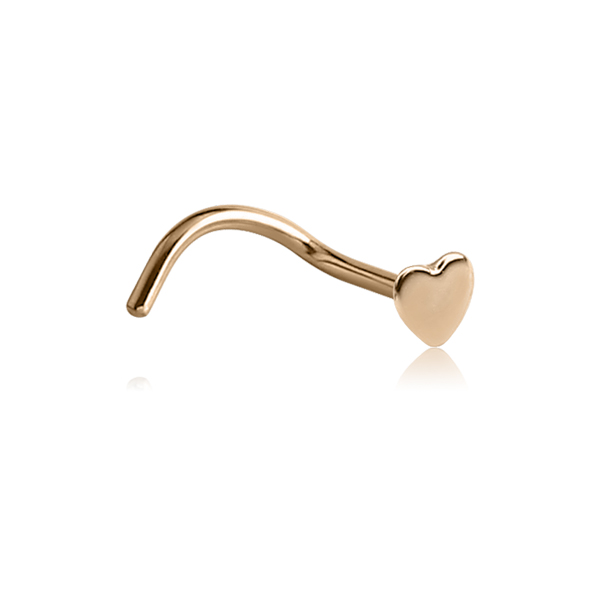 נזם זהב - לב