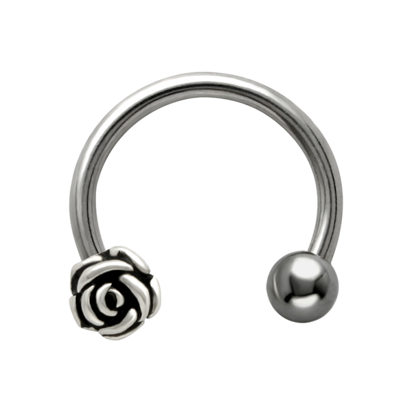 עגיל פירסינג פרסה - שושנה