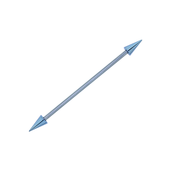 עגיל אינדסטריאל - קונוסים תכלת