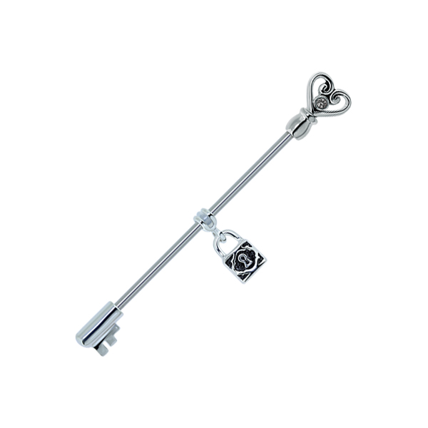 עגיל אינדסטריאל - מפתח ומנעול