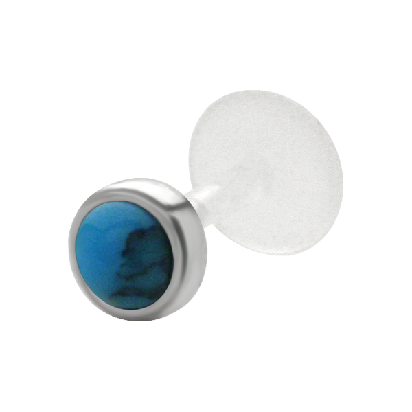 עגיל טראגוס / מונרו / לברט - כחול טורקיז