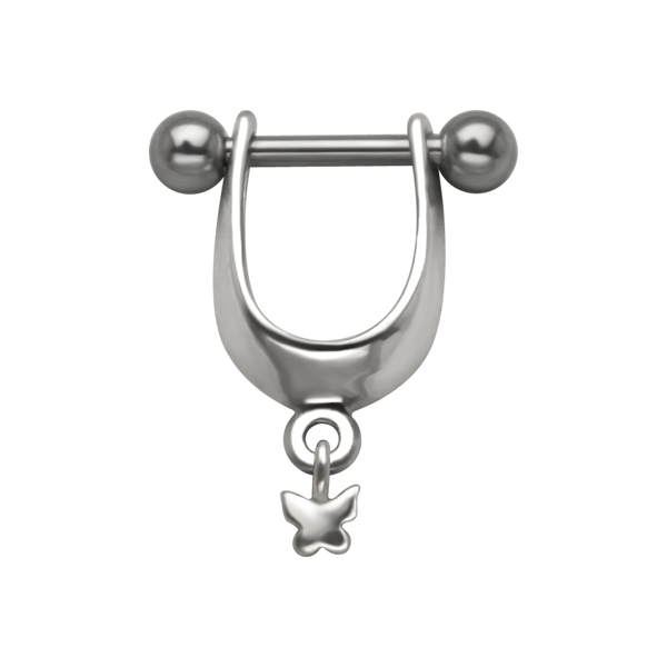 עגיל פירסינג הליקס שילד - עיטור פרפר