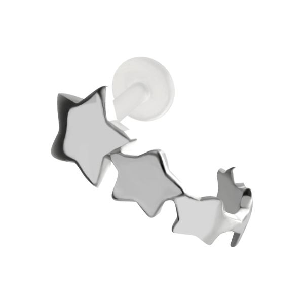 עגיל פירסינג טראגוס - כוכבים