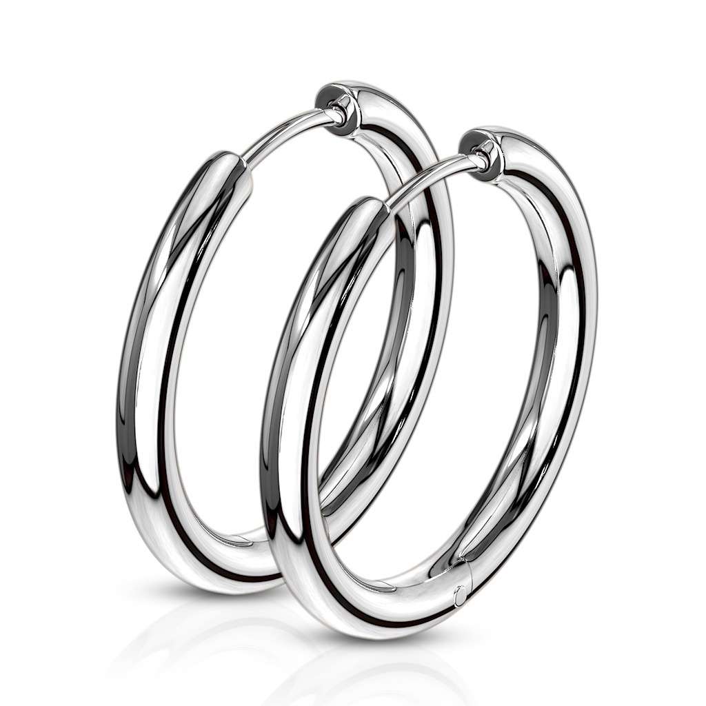 עגילי חישוק האגיס 20 מ"מ מסרג'יקל סטיל חלקים