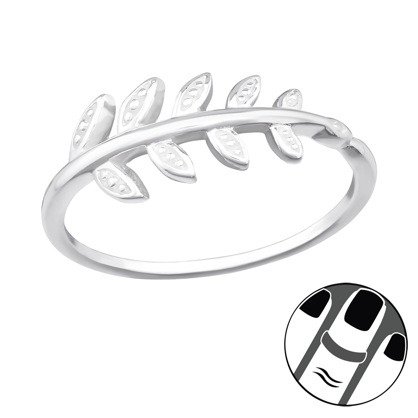 טבעת חצי - עלה