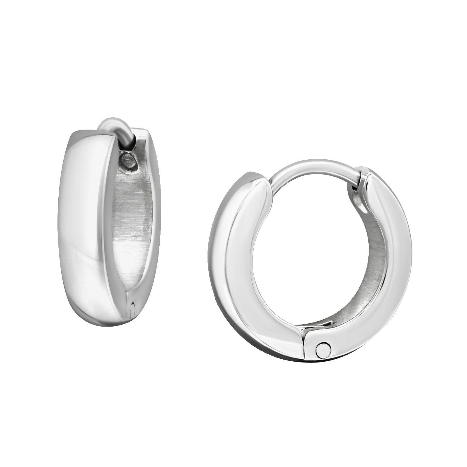 עגילי סטיל - חלק