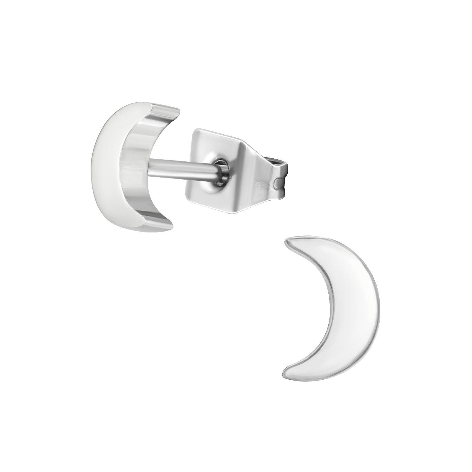 עגילי סטד מסרג'יקל סטיל - ירח