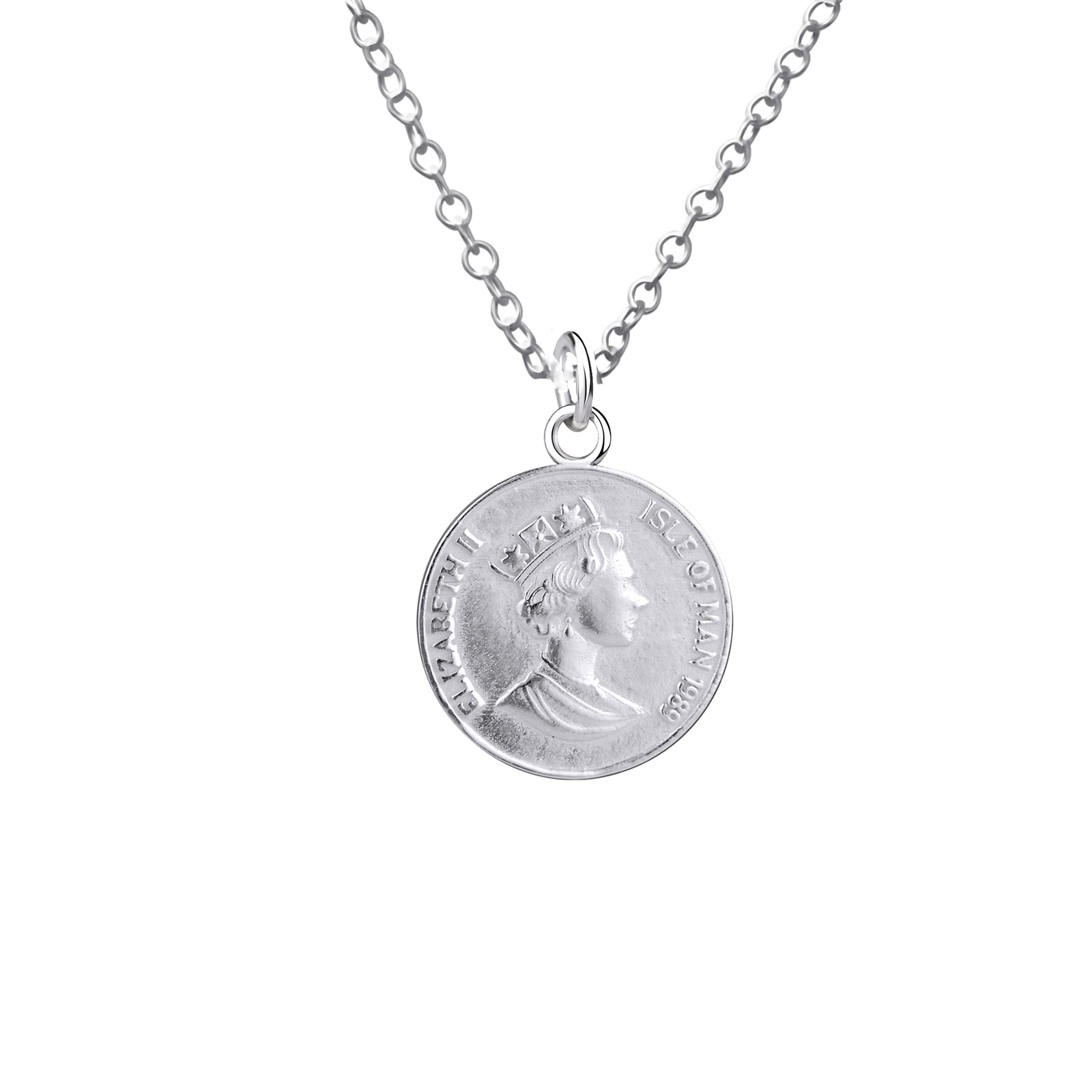 שרשרת מכסף מטבע