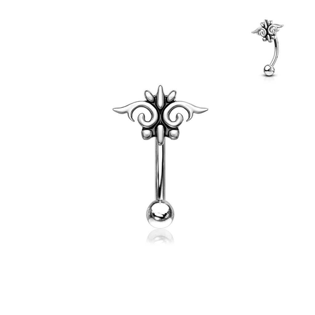 עגיל פירסינג בגבה / טבור / רוק - עיטור קלטי