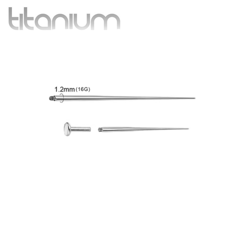 מוט טייפר - עזרה להחלפת עגילים בהברגה פנימית - מתאים לעגילי הטיטניום בהברגה בלבד